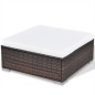 vidaXL Set muebles de jardín 10 pzas y cojines ratán sintético marrón vidaXL Set muebles de jardín 10 pzas y cojines ratán sintético marrón