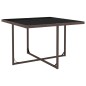 vidaXL Set comedor de jardín y cojines 9 piezas ratán sintético marrón