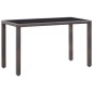 vidaXL Set comedor de jardín 5 piezas y cojines ratán sintético marrón vidaXL Set comedor de jardín 5 piezas y cojines ratán sintético marrón