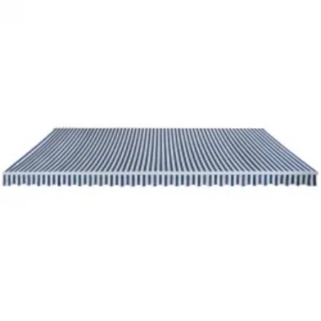 vidaXL Toldo plegable de operación manual 600 cm azul y blanco