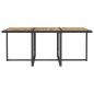 vidaXL Set comedor de jardín 11 pzas ratán sintético y madera negro vidaXL Set comedor de jardín 11 pzas ratán sintético y madera negro