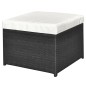 vidaXL Set de muebles de jardín 4 pzas y cojines ratán sintético negro vidaXL Set de muebles de jardín 4 pzas y cojines ratán sintético negro