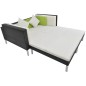 vidaXL Set de muebles de jardín 4 pzas y cojines ratán sintético negro vidaXL Set de muebles de jardín 4 pzas y cojines ratán sintético negro
