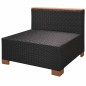 vidaXL Set muebles de jardín 10 piezas y cojines ratán sintético negro vidaXL Set muebles de jardín 10 piezas y cojines ratán sintético negro