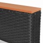 vidaXL Set muebles de jardín 10 piezas y cojines ratán sintético negro vidaXL Set muebles de jardín 10 piezas y cojines ratán sintético negro