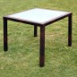 vidaXL Set comedor de jardín 5 piezas y cojines ratán sintético marrón vidaXL Set comedor de jardín 5 piezas y cojines ratán sintético marrón