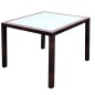 vidaXL Set comedor de jardín 5 piezas y cojines ratán sintético marrón vidaXL Set comedor de jardín 5 piezas y cojines ratán sintético marrón