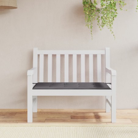 vidaXL Cojín de banco de jardín tela Oxford gris antracita 100x50x3 cm
