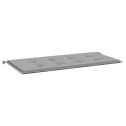 vidaXL Cojín de banco de jardín tela Oxford gris 120x50x3 cm