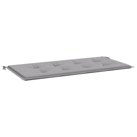 vidaXL Cojín de banco de jardín tela Oxford gris 120x50x3 cm