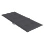 vidaXL Cojín silla de jardín respaldo alto 2 uds tela gris 120x50x3 cm vidaXL Cojín silla de jardín respaldo alto 2 uds tela gris 120x50x3 cm