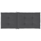 vidaXL Cojín silla de jardín respaldo alto 2 uds tela gris 120x50x3 cm vidaXL Cojín silla de jardín respaldo alto 2 uds tela gris 120x50x3 cm