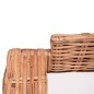 vidaXL Juego de sofás para jardín con cojines 2 piezas ratán natural vidaXL Juego de sofás para jardín con cojines 2 piezas ratán natural