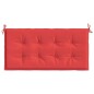 vidaXL Cojín para banco de jardín tela Oxford rojo 120x50x3 cm vidaXL Cojín para banco de jardín tela Oxford rojo 120x50x3 cm