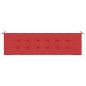 vidaXL Cojín de banco de jardín tela Oxford rojo 180x50x3 cm vidaXL Cojín de banco de jardín tela Oxford rojo 180x50x3 cm