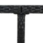 vidaXL Set comedor de jardín 5 piezas y cojines ratán sintético negro vidaXL Set comedor de jardín 5 piezas y cojines ratán sintético negro