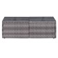 vidaXL Set de muebles de jardín y cojines 6 pzas ratán sintético gris vidaXL Set de muebles de jardín y cojines 6 pzas ratán sintético gris