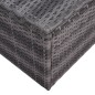 vidaXL Set de muebles de jardín y cojines 6 pzas ratán sintético gris vidaXL Set de muebles de jardín y cojines 6 pzas ratán sintético gris