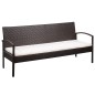 vidaXL Set muebles de jardín 5 piezas y cojines ratán sintético marrón vidaXL Set muebles de jardín 5 piezas y cojines ratán sintético marrón