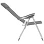 vidaXL Sillas de camping plegables 4 unidades aluminio gris vidaXL Sillas de camping plegables 4 unidades aluminio gris