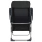 vidaXL Sillas de camping plegables de aluminio 2 unidades negro vidaXL Sillas de camping plegables de aluminio 2 unidades negro