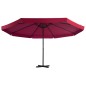 vidaXL Sombrilla de jardín con base portátil rojo vidaXL Sombrilla de jardín con base portátil rojo