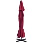 vidaXL Sombrilla de jardín con base portátil rojo vidaXL Sombrilla de jardín con base portátil rojo