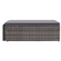 vidaXL Set de muebles de jardín 2 pzas y cojines ratán sintético gris vidaXL Set de muebles de jardín 2 pzas y cojines ratán sintético gris