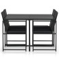 vidaXL Set comedor de jardín 5 piezas y cojines ratán sintético negro vidaXL Set comedor de jardín 5 piezas y cojines ratán sintético negro