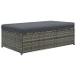 vidaXL Set de muebles de jardín 2 pzas y cojines ratán sintético gris vidaXL Set de muebles de jardín 2 pzas y cojines ratán sintético gris