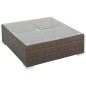 vidaXL Set muebles de jardín 8 piezas y cojines ratán sintético marrón vidaXL Set muebles de jardín 8 piezas y cojines ratán sintético marrón
