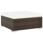 vidaXL Set muebles de jardín 8 piezas y cojines ratán sintético marrón vidaXL Set muebles de jardín 8 piezas y cojines ratán sintético marrón