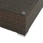 vidaXL Set muebles de jardín 8 piezas y cojines ratán sintético marrón vidaXL Set muebles de jardín 8 piezas y cojines ratán sintético marrón