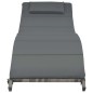 vidaXL Set de muebles de jardín plegables 3 pzas ratán sintético gris vidaXL Set de muebles de jardín plegables 3 pzas ratán sintético gris