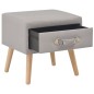 vidaXL Mesitas de noche 2 unidades 40x35x40 cm tela gris vidaXL Mesitas de noche 2 unidades 40x35x40 cm tela gris