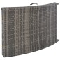 vidaXL Set de muebles de jardín plegables 3 pzas ratán sintético gris vidaXL Set de muebles de jardín plegables 3 pzas ratán sintético gris