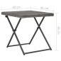 vidaXL Set de muebles de jardín plegables 3 pzas ratán sintético gris vidaXL Set de muebles de jardín plegables 3 pzas ratán sintético gris