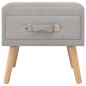 vidaXL Mesitas de noche 2 unidades 40x35x40 cm tela gris vidaXL Mesitas de noche 2 unidades 40x35x40 cm tela gris