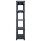 vidaXL Estantería de plástico 500 kg 100x40x180 cm negro