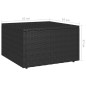 vidaXL Set de muebles de jardín 4 pzas y cojines ratán sintético negro vidaXL Set de muebles de jardín 4 pzas y cojines ratán sintético negro