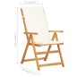 vidaXL Sillas de jardín reclinables 2 uds madera acacia maciza marrón vidaXL Sillas de jardín reclinables 2 uds madera acacia maciza marrón