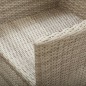 vidaXL Sillas reclinables jardín 2 uds y cojines ratán sintético beige
