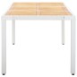 vidaXL Conjunto de comedor de jardín 9 piezas ratán sintético blanco vidaXL Conjunto de comedor de jardín 9 piezas ratán sintético blanco