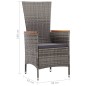 vidaXL Set de comedor de jardín 9 pzas y cojines ratán sintético gris vidaXL Set de comedor de jardín 9 pzas y cojines ratán sintético gris