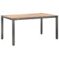 vidaXL Set de comedor para jardín 7 pzas cojines ratán sintético gris vidaXL Set de comedor para jardín 7 pzas cojines ratán sintético gris