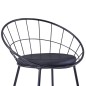 vidaXL Sillas de comedor asientos de cuero sintético 6 uds acero negro vidaXL Sillas de comedor asientos de cuero sintético 6 uds acero negro