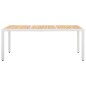vidaXL Conjunto de comedor para jardín 9 piezas ratán sintético blanco vidaXL Conjunto de comedor para jardín 9 piezas ratán sintético blanco