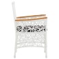 vidaXL Conjunto de comedor para jardín 9 piezas ratán sintético blanco vidaXL Conjunto de comedor para jardín 9 piezas ratán sintético blanco