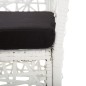 vidaXL Conjunto de comedor para jardín 9 piezas ratán sintético blanco vidaXL Conjunto de comedor para jardín 9 piezas ratán sintético blanco