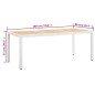 vidaXL Conjunto de comedor para jardín 9 piezas ratán sintético blanco vidaXL Conjunto de comedor para jardín 9 piezas ratán sintético blanco